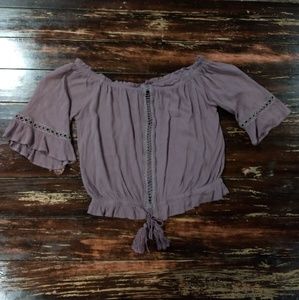Mauve Crop Top